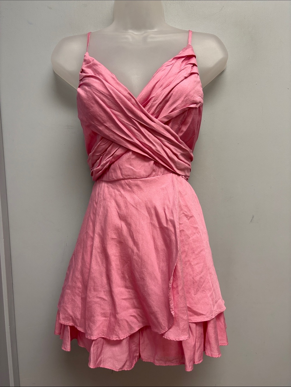 Mustard Seed Teresa Crossover Romper Pink Size Medium